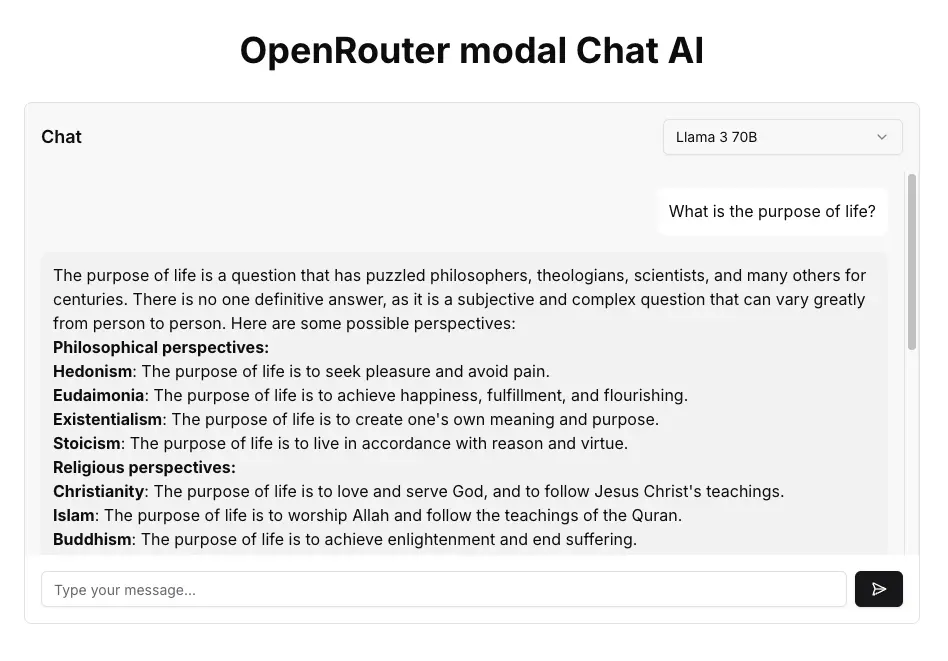 Multi-modal Chat AI